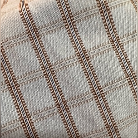 Bugatchi Uomo long sleeve shirt with window pane and birds-eye trim cuff /collar - Picture 5 of 12